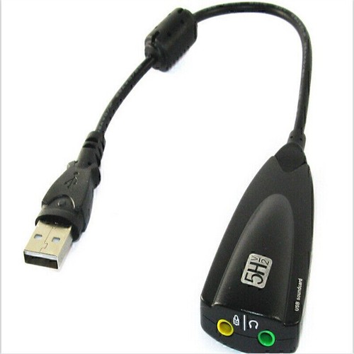 USB External Sound Card Virtual 7.1 Surround Mic Audio Adapter Cable Adaptor - Zdjęcie 7 z 9