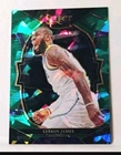 LeBron James Green Cracked Ice Prizm SP - 2022-23 Panini Select #26