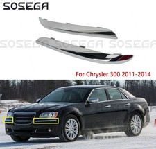 For Chrysler 300 2011-2014 Front Bumper Molding Chrome Trim Set Leftright 2pcs For Chrysler 300 2011-2014 Front Bumper Molding Chrome Trim Set Leftright 2pcs