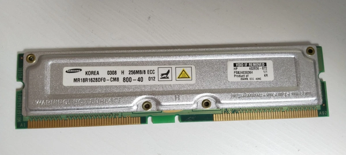 Module mémoire RDRAM 512 Mo - (1 x 512 Mo) - 800 MHz PC800