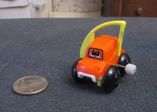 Vintage TOMY Wind Up Flip Floppers Orange Car 1978  WORKS 