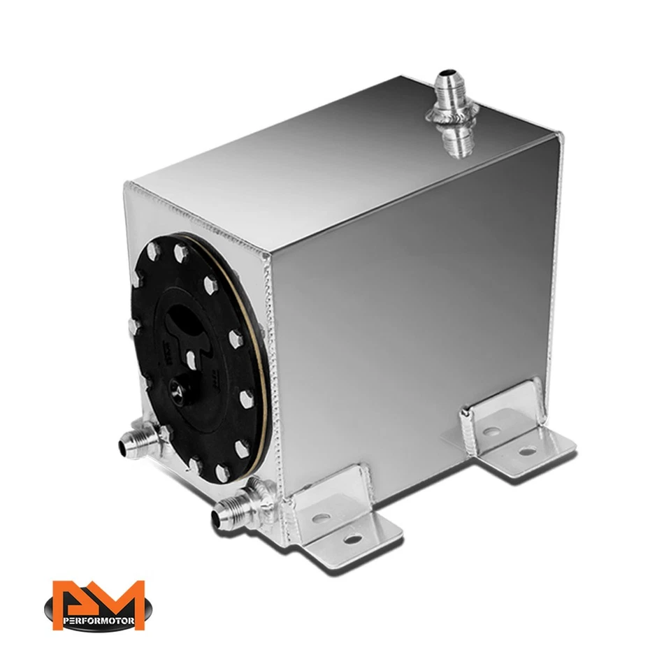 1 galón de alimentación inferior ligero aluminio pila de combustible/tanque de gas + tapa cromo pulido Foto 2 de 4