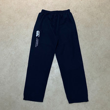 Canterbury Tracksuit Bottoms Zipped Sides Men's Size M Navy Blue Joggers