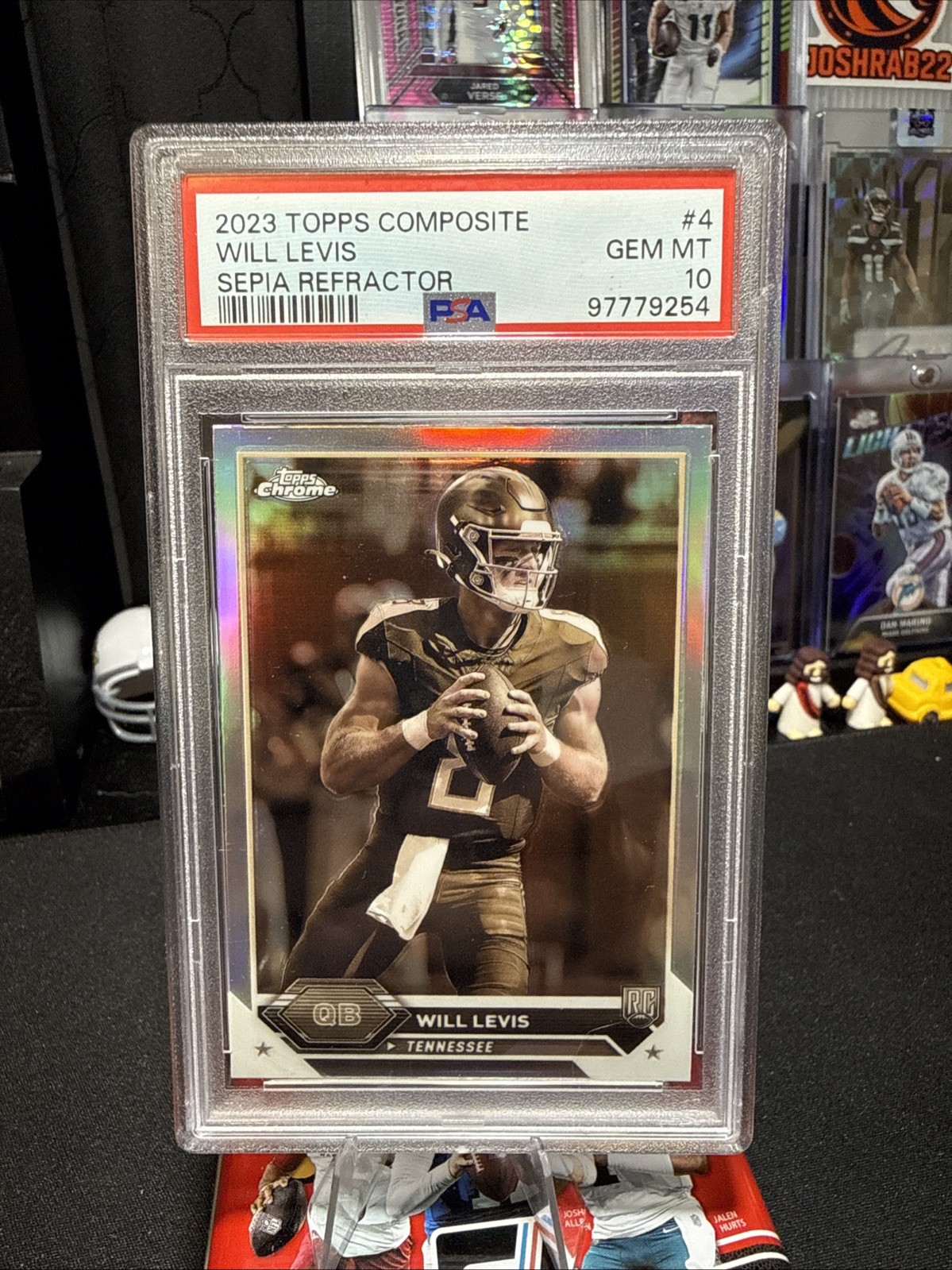 Will Levis Topps Composite #4 Sepia Refractor
