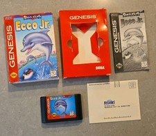 Ecco Jr. (Sega Genesis, 1995) CIB COMPLETE ☆GOOD Condition☆
