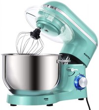 Aucma Stand Mixer, 6.5-Quart, 660W Motor, 6-Speed Tilt-Head, Blue