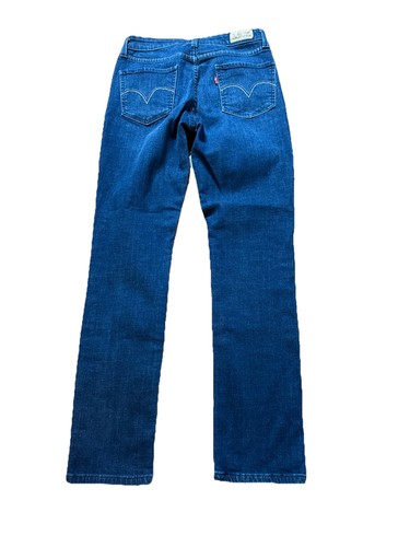 Levi's Jeans Women's Size 4M dark wash Mid Rise Skinny Stretch (Act 26x29 in) - Picture 2 of 2