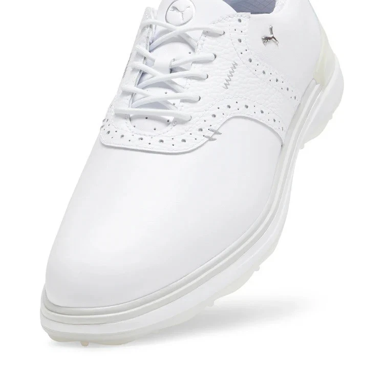 Zapatos de golf Puma Avant 379428-04 blancos/gris ceniza para hombre sin clavos