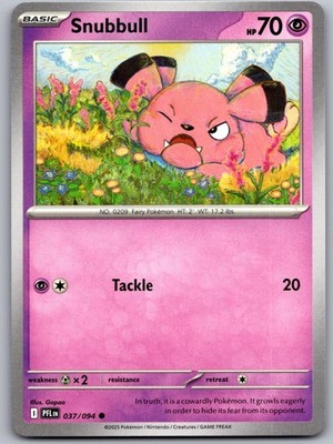 Snubbull 037/094 C Phantasmal Flames Pokemon NM