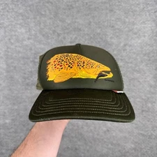 Simms Kype Jaw Trucker Hat Mens One Size Green Baseball Fishing Snapback