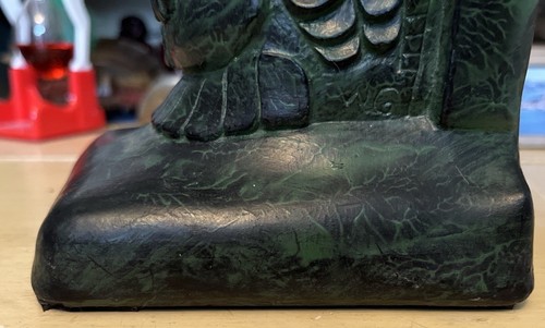 Vintage Stone Totem by Greg Wolf - Abalone Eyes - Canadian  18.5 inch - Picture 9 of 14