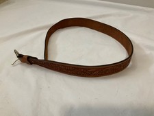 Vintage Circle Y 8686 Leather Tooled Western Belt Sz. 34