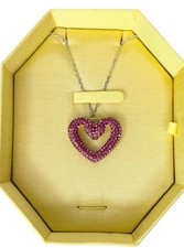 Swarovski Sublima Pendant Pink Swan Heart, Large, Necklace Valentine s Day
