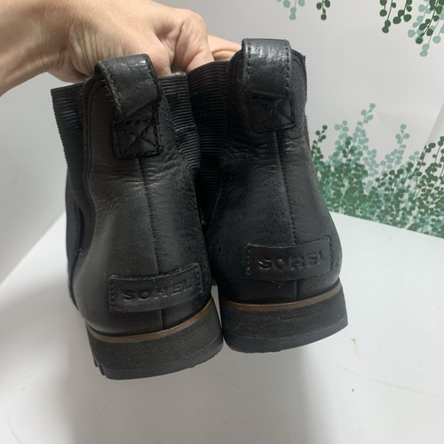 Botines Chelsea Sorel Harlow para mujer en cuero negro talla 8 para mujer - Imagen 11 de 16