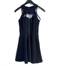 Speechless Juniors Little Black Sleeveless Party Dress Zip Back Closure - sz. 1