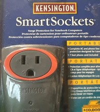 KENSINGTON SmartSockets Smart Sockets Portable Travel Computer Surge Protector