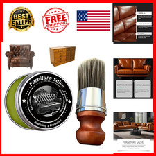 Leather Furniture Repair Salve with Brush Oil Wax Wood Polish Conditioner Kit
