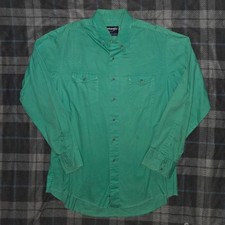 vintage 90s USA wrangler western button up long sleeve shirt 16-35