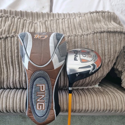 Left Handed Ping G10 9* Driver / Stiff Flex / Lamkin Grip / Headcover