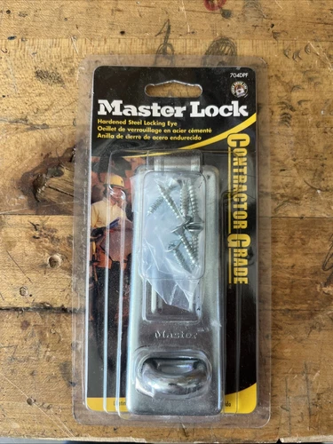 Master Lock 704DPF enchapado en zinc acero endurecido bloqueo ojo cerrojo 4-1/2 pulgadas-