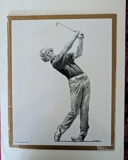 Johnny Miller Pencil Sketch Print 11x14 Golfer ( By Landsman)