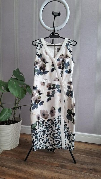 Women Phase Eight Dress White L #CCY8