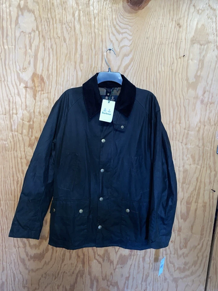 Barbour  Men’s Medium Olive Ashby Waxed Jacket  $398 - Image 2 of 4