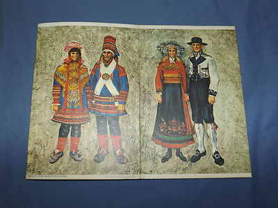 VINTAGE 1970 SAS SCANDINAVIAN AIRLINES  SCANDINAVIA NEW YORK MENU 