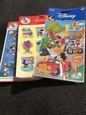 HALLMARK STICKER SHEET LOT - DISNEY Mickey Minnie Mouse Donald Duck Pluto Goofy
