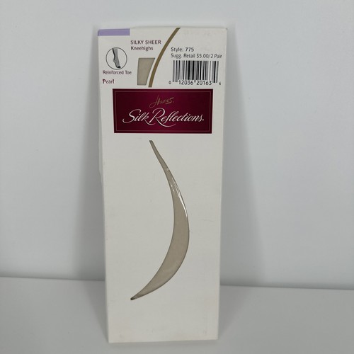 NUEVO Par de Rodilleras Hanes Silk Reflections PARL Puntera Reforzada Talla Única 2