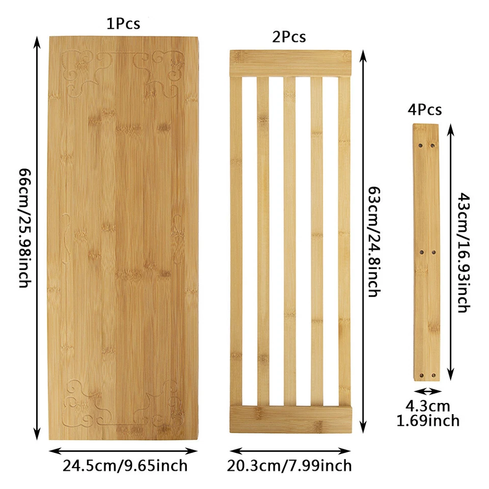 3 Niveles-15 Pares Zapatero de Bambú Organizador de Almacenamiento de Zapatos Soporte Zapatos Estantes EE. UU. Foto 4 de 4