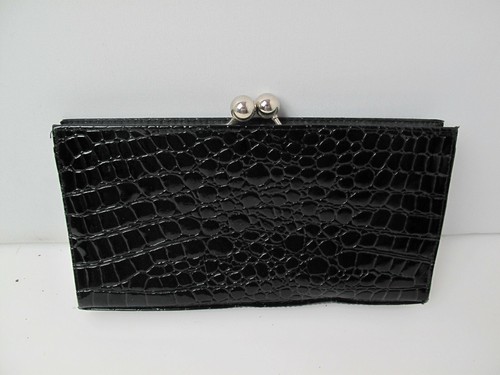 L'Oreal Paris Animal Print Kunstleder Envelope Style Handtasche Damen Tasche Schwarz - Bild 2 von 7