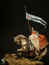 Knight of the Holy Sepulcher 54mm Painted Tin Toy Soldier Pre-Sale Museum