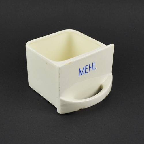 Mehl - Vorratsgefäß - alte Schütte - Keramik - Vintage - Einschub