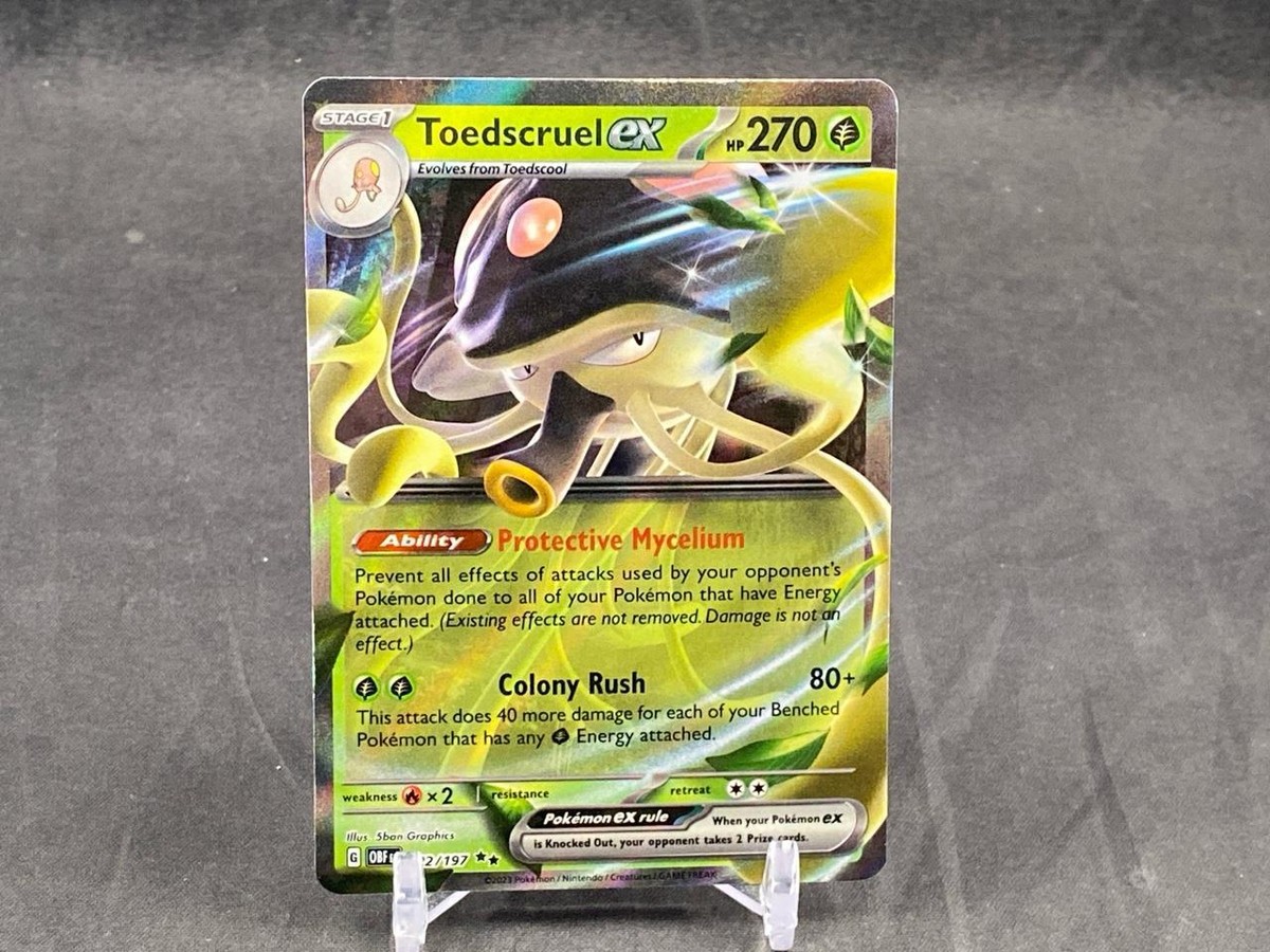 TOEDSCRUEL EX 22/197 POKEMON OBSIDIAN FLAMES HOLO RARE | eBay