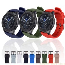 US For Samsung Galaxy Watch 3 45mm R840 46MM S3 Sport Silicone Watch Band Strap