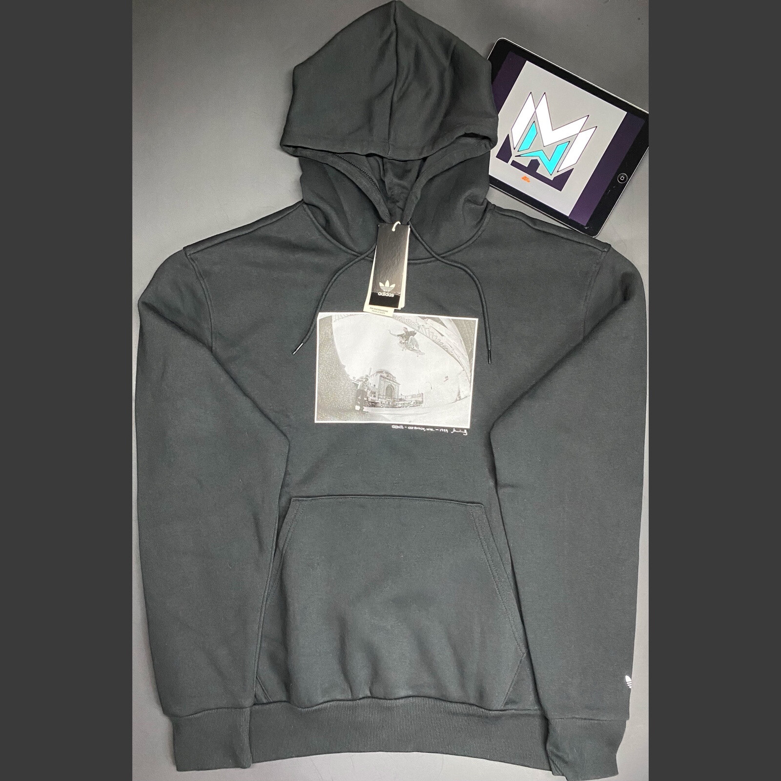 Adidas O&rsquo;Meally Skateboarding Graphic Hoodie Black Men&rsquo;s