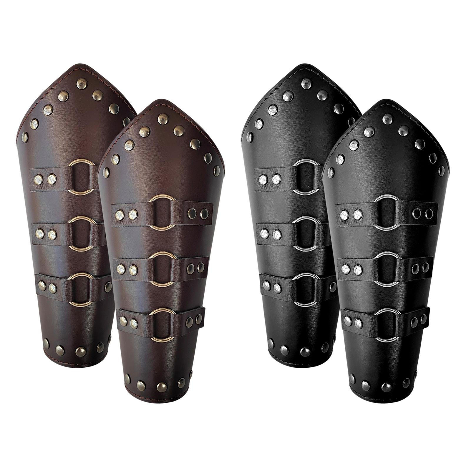 Arm Guard Armor Cuff Leather Bracer Knight Costume Battle Medieval
