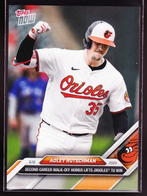 Adley Rutschman Orioles Walk-Off Blue Jays 2024 Topps Now #195 Limited Base