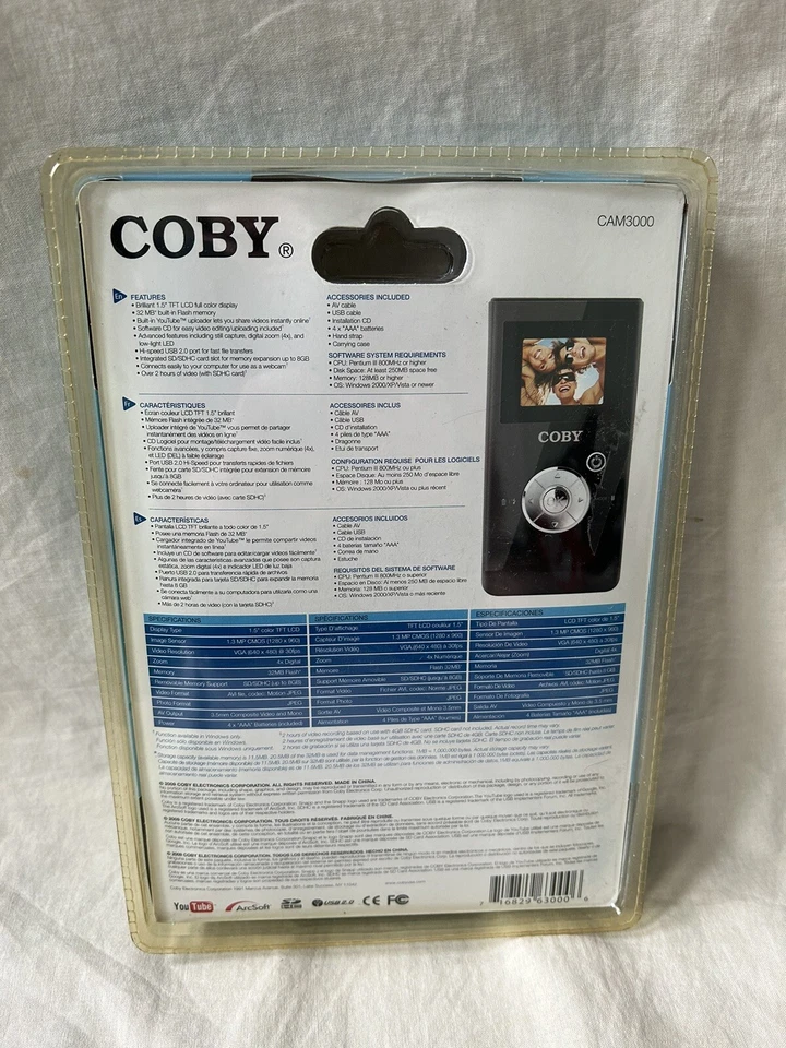 Coby Snapp CAM3000 1.3MP 32MB Memory Camcorder New Sealed - Image 2 of 2