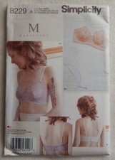 NEW Simplicity 8229 Sewing Pattern Misses Underwire Bra & Panties Sizes 32A-42DD