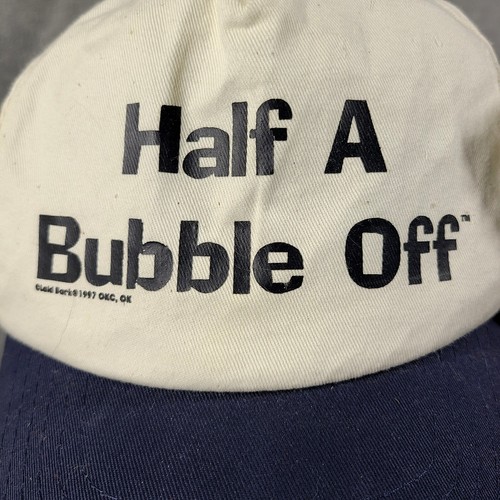Vintage Half A Bubble Off Level Tool Hat 1997 Snapback Cobra Caps Mr Fix-It NEW - Picture 2 of 8