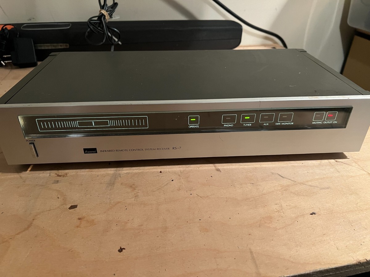 SANSUI　RS-7 リモートコントローラー Vintage Sansui Stereo RS-7 Infrared Remote Control Receiver AC 120