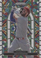2022 Panini Prizm - Stained Glass White Wave Prizm #SG-4 Bryce Harper