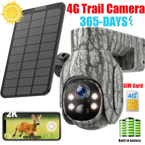 Telecamera solare WLAN 4K 46MP fotocamera selvaggia telecamera caccia trappola fotografica telecamera di sorveglianza batteria lotto - Foto 1 di 55