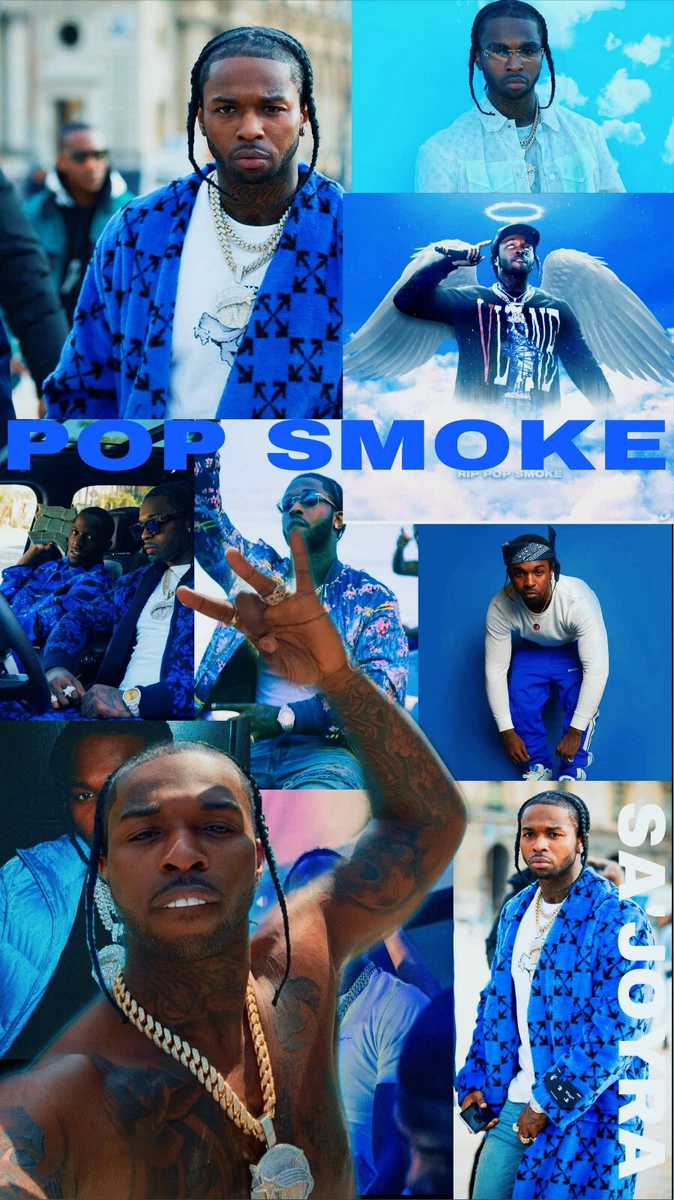 Pop smoke 2024 blue wallpaper