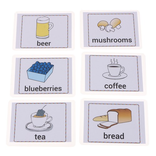 80Pcs Kids Pocket Vocabulary Sight/Picture Word Flash Cards About Food - Picture 5 of 12