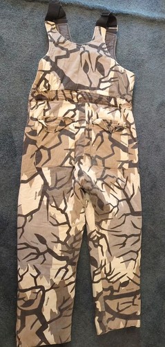 Predator Fall Brown Camo Camouflage Bib Overalls Thinsulate Mens Size Lg USA - Picture 7 of 12