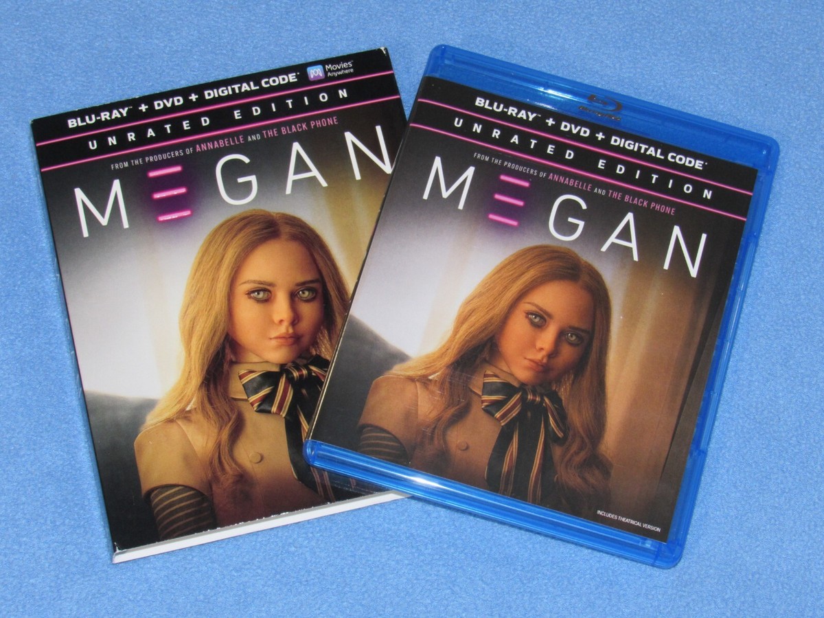 M3GAN (Blu-Ray/DVD, 2022, 2-Disc Set) ~UNRATED EDITION~ with