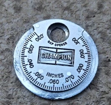 Vintage Champion Spark Plugs Gap Gauge & Opener CT481 Taper